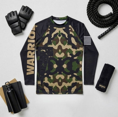 Youth Long Sleeve Camo Jiu-Jitsu Rashguard