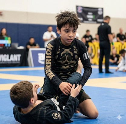 Youth Long Sleeve Camo Jiu-Jitsu Rashguard