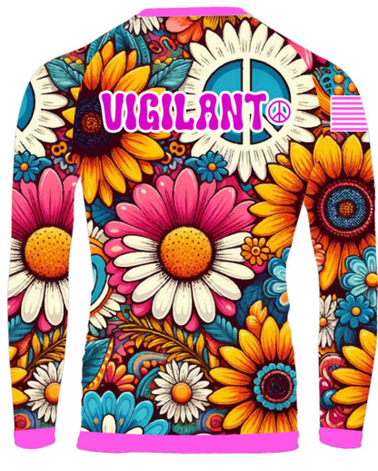 Youth Long Sleeve Hippie Jiu Jitsu Rashguard