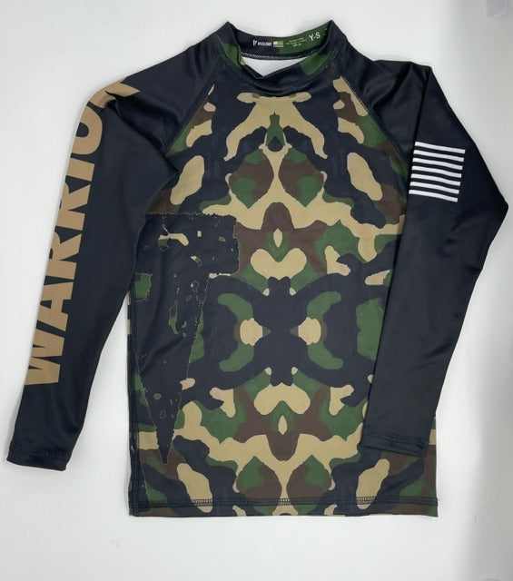 Youth Long Sleeve Camo Jiu-Jitsu Rashguard